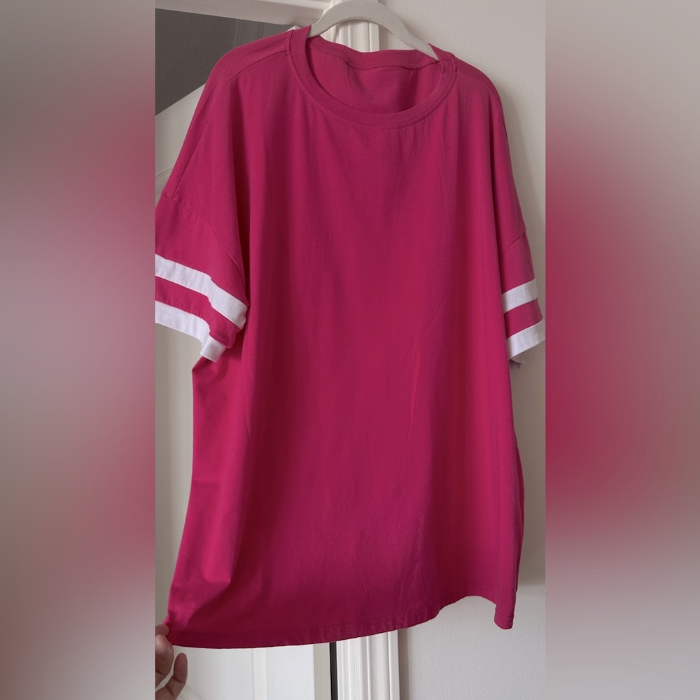Loose Fit Cotton Blend Top